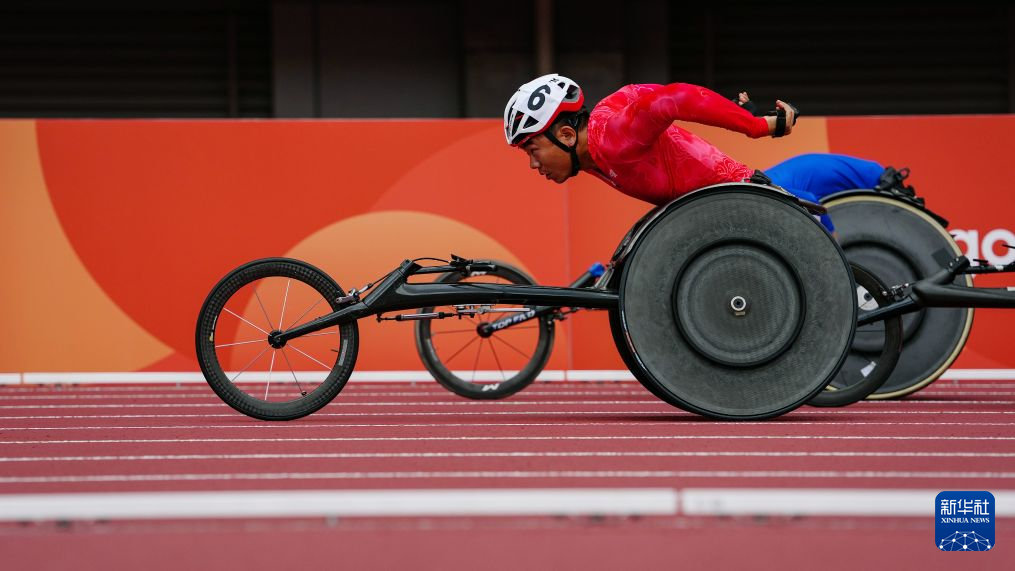 亚残运会｜田径——男子400米T53级决赛：中国选手杨少桥获亚军